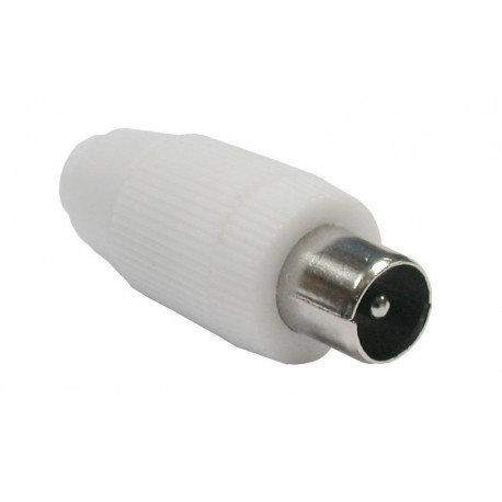 Conector Antena Coaxial Macho Recto Pvc Axil