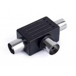 Distribuidor Antena Coaxial 2 Machos 1 Hembra Tri Axil