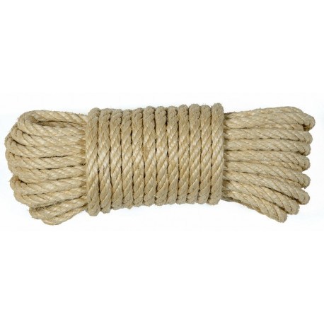 Cuerda Torcida 06mm Sisal Nat 4 Cabos Hyc 10 Mt