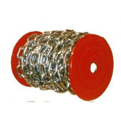 Cadena Ind 7mm Bobina 25mt 25kg Esl.recto 7-mm-z-bobina Cinc