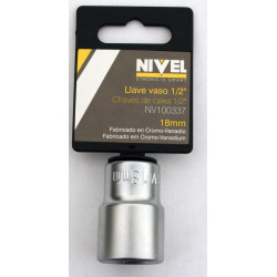 Llave Vaso Hexag. 1/2"-18mm C.v. Nivel