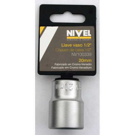 Llave Vaso Hexag. 1/2"-20mm C.v. Nivel