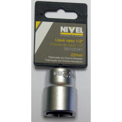 Llave Vaso Hexag. 1/2"-22mm C.v. Nivel