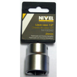 Llave Vaso Hexag. 1/2"-24mm C.v. Nivel