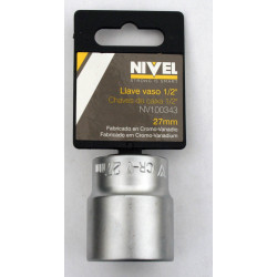 Llave Vaso Hexag. 1/2"-27mm C.v. Nivel