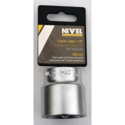Llave Vaso Hexag. 1/2"-32mm C.v. Nivel