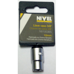 Llave Vaso Hexag. 3/8"-10mm C.v. Nivel