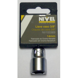 Llave Vaso Hexag. 3/8"-14mm C.v. Nivel