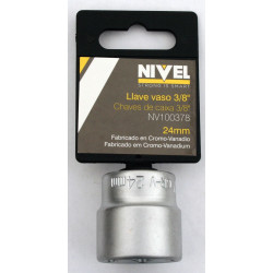 Llave Vaso Hexag. 3/8"-24mm C.v. Nivel