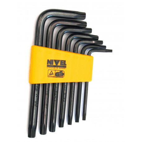 Llave Allen Torx T10,15,20,25,27,30,40 Ne Nivel 7 Pz