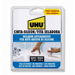 Cinta Coc/baño Selladora 3,35mtx22 Mm Bl Autoadh Silkon Uhu