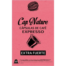 Capsula Cafe Extrafuerte Expresso Capnature 10 Pz