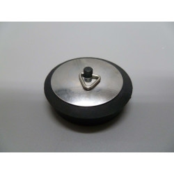Tapon Baño C/emb 50mm Goma/chapa Neg/inox S&m