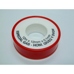 Teflon Fontan Al.dens. 12mmx0,1mmx12mt Para Gas Bl S&m