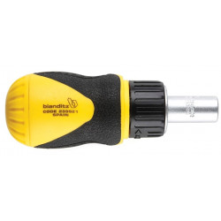Destornillador Carraca Revers. 1/4"" 95mm Portap.1/4"+7p Min