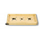 Tabla Rajar Aceitunas 330x170mm 3c.inox Mad.maciza F.cortes