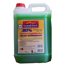 Anticongelante-refrigante Al 30% Uso Directo -18ºc 5lt Verde