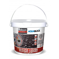 Silicona Liquida Elastica 100% Impermeab Blanc 1kg Aquablock