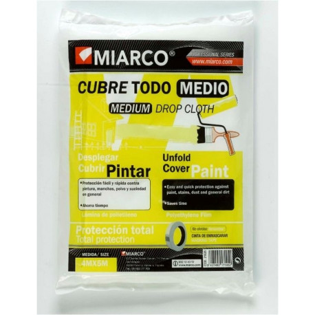 Plastico Protector 04 Mtx05mt Medio Cubretodo Miarco