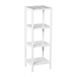 Estanteria 4b 37x33x110cm Mdf Bl Juinsa