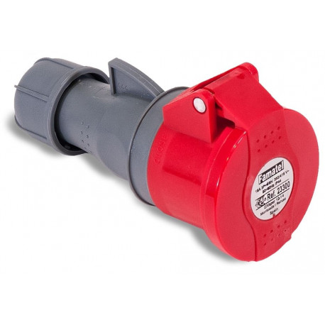 Base Elec Movil Cetac 3p+n+t 32a/380-415v Ip44 Pol/abs Ro Fa