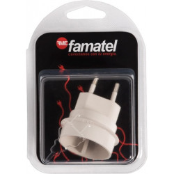 Adaptador Elec 100x145x55 10a-250v Eur-univ. Polic Bl Famat