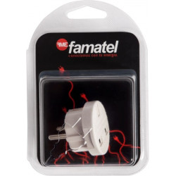 Adaptador Elec 100x145x55 10a-250v Eur-ingles Polic Bl Famat