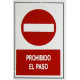 Placa Señal Adh 300x200x1mm Proh.paso Poliest Superl.