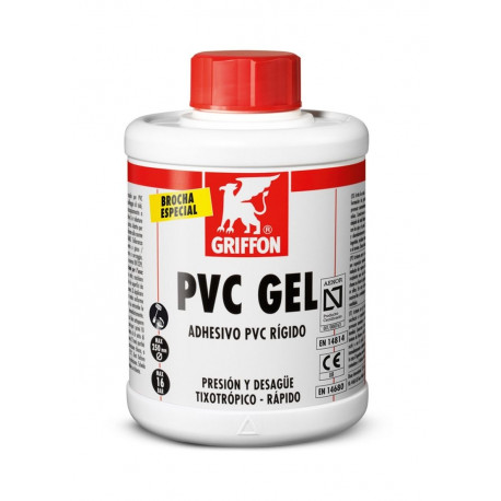 Adhesivo Pvc Rigido Gel 1 Lt C/b Rap Pvc Gel Bote Griffon