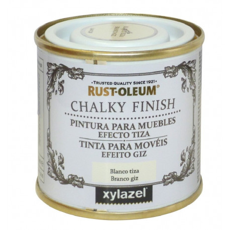 Pintura Muebles Al Agua Efecto Tiza Chalky Blanco 750ml