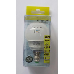 Lampara Ilumin Led Esf. E14 4,5w 450lm 3000k Starson