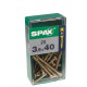 Tornillo Spax  03x035mm Bicromatado 25pz