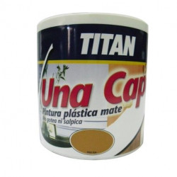 Pintura Plastica Mate Titan Una Capa 750ml Amarilla