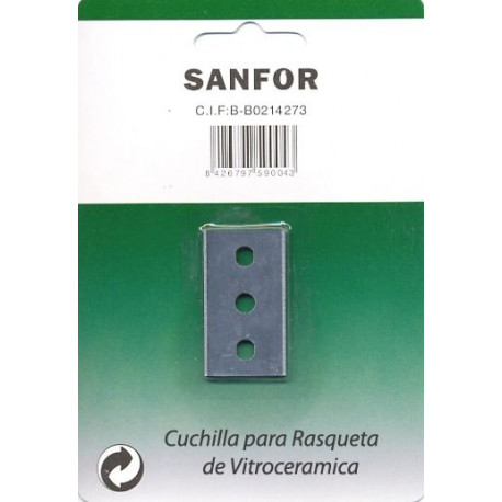 Cuchilla Rasqueta Sanfor Vitro Sanfor 59004 5 Pz