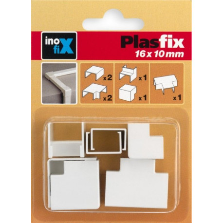Canaleta Elec 16x10mm Pvc Bl Accs Inofix