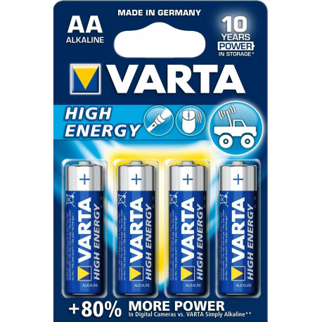 Pila Alcalina Lr06 Aa 1,5v Longlife Power Varta 4 Pz