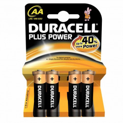 Pila Alcalina Lr06 Aa 1,5v Power Plus Duracell 4 Pz