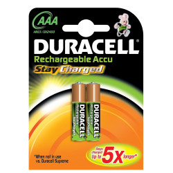 Pila Recargable D1 1,2v 850mah Duracell 2 Pz