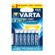 Pila Alcalina Lr03 Aaa 1,5v Longlife Power Varta 6 Pz