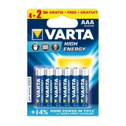 Pila Alcalina Lr03 Aaa 1,5v Longlife Power Varta 6 Pz