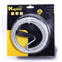 Desatascador Tuberias Muelle 3 Mtx6 Mm M/plas. Kapital