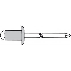 Remache Fij Estand. 3x8mm Alu Alum Gesipa 500 Pz