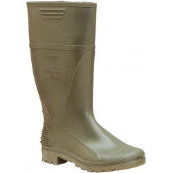 Bota Agua T41 Alta Monocolor Pvc Ver P"agua