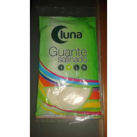 Guante Quimico M08 Nat. Satin. Latex Caram Luna