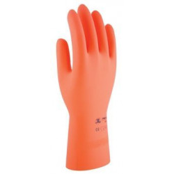 Guante Quimico M08-32cm Nat. Floc. Protex Latex Nar 3l