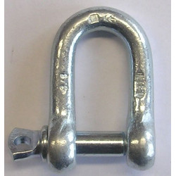 Grillete Cadena 3/8" Recto Garra Acero Galv 310 310-3/8 10 P