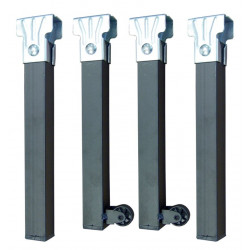 Pata Somier 250x35x35mm Cda El Zorro Ac Ne C/rda 81414 4 Pz