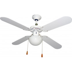 Ventilador Techo 105cm Con Luz 50w-3v 4 Aspas Vivah