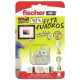 Colgador Cuadros Bl Fischer 8 Pz