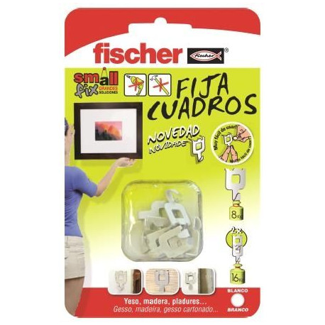 Colgador Cuadros Bl Fischer 8 Pz